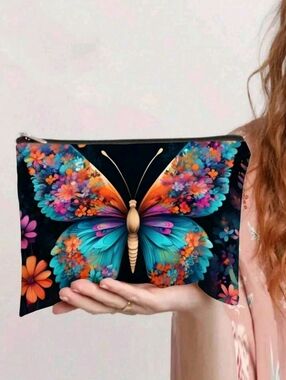 NIP: 🦋Floral🌸Butterfly🦋 Print Pouch